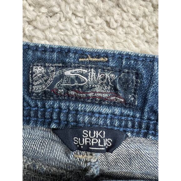 Silver Jeans Co Suki Surplus Bootcut Jeans Womens 31 Blue Low Rise Y2K Flap - Picture 9 of 15
